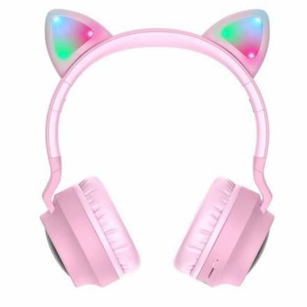 Навушники Bluetooth CAT HOCO W27 (30pc) (розовый) - 1