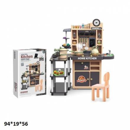 Кухня 5749 з посудом батар.муз.світ.пар.тече вода.кор.94*19*56 - 1