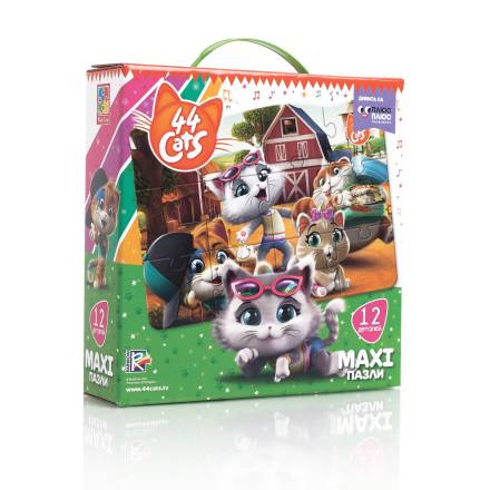 Максі пазли картонні "44 Коти. На фермі" VT1722-01 (укр) - 1