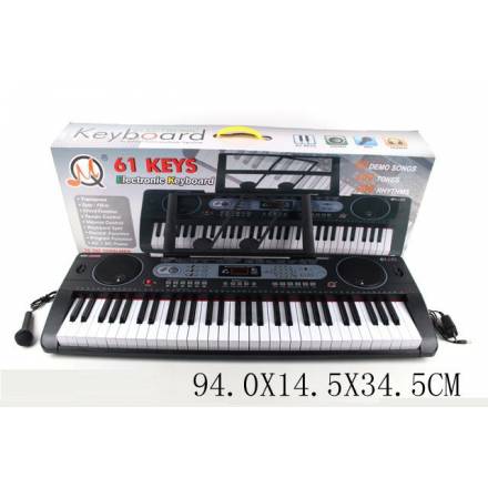 Орган MQ6130 (1613142) (4шт) USB, от сети, 61 клавиша,с микрофоном,подст. для нот, в кор.94*14,5*34, - 1