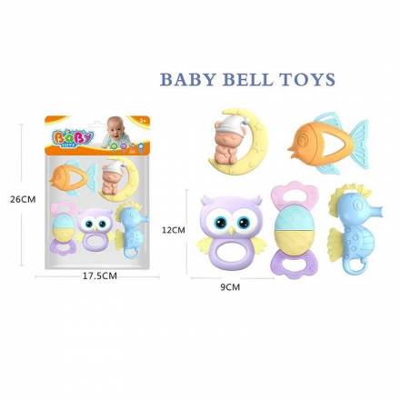 Набір брязкалець 508-108 (144/2) 5 штук, прорізувач, в пакеті - 1