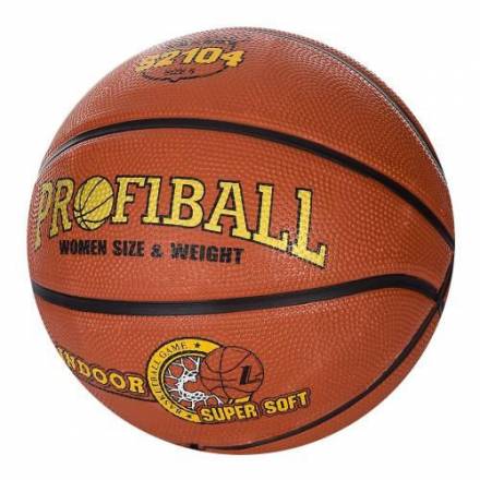 Мяч баскетбольный EN-S 2104 (20шт) размер5,рисунок-печать,460-500г,в кульке, - 1
