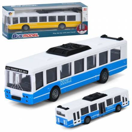 Тролейбус DD2813AC інерц, 17см, відчиняються двері, гумові колеса, мікс кольорів, в кор-ці, 1 - 1