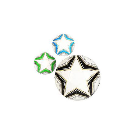Мяч футбольный EN 3231 (30шт) размер 5, ПВХ 1,6мм, 300-320г, 3 цвета, в кульке - 2