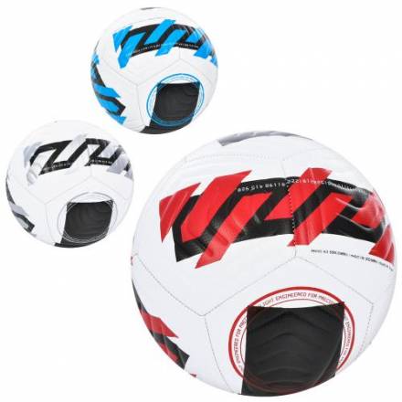М'яч футбольний MS 3607 (30шт) розмір5, ПУ, 380-420г, 3кольори, в кульку - 1