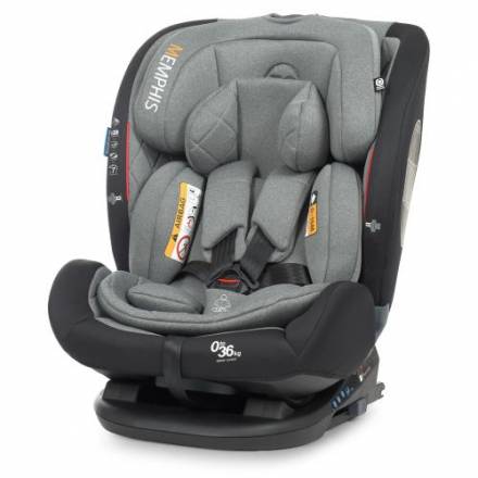 Автокрісло ME 1093 MEMPHIS Gray Black (1шт) дитяче, група 0+/1-2-3, isofix, чорно-сірий. - 1