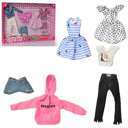 Кукольный наряд DEFA 8438 (24шт) 4шт, 2вида, в кор-ке, 36,5-23-2,5см - 1