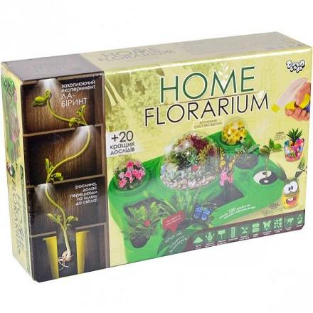 Безпечний освітній набір для вирощування рослин "HOME FLORARIUM" укр (5)HFL-01-01 - 1
