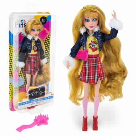 Лялька Emily Grace арт. KH24/006 в стильному вбранні, кежуал стиль, аксес короб. 16,4*37,5*5 - 1