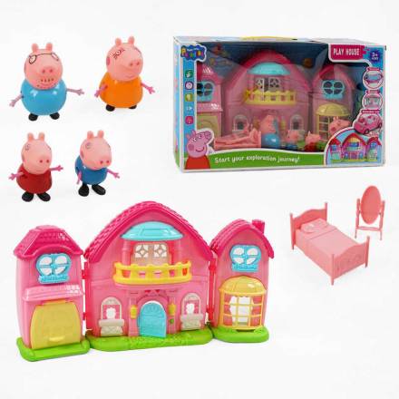 Будиночок з героями YQ 8023 (24/2) 4 фігурки героїв, підсвічування, мелодія, будинок розкладається, - 1