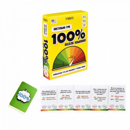 Настільна гра Strateg 100% Весела компанія (30949) - 1