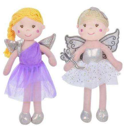 Лялька CY-4 (40шт) 33см, м'яконабивна, петелька, 2 види, в пакеті, 17-34-5см - 1