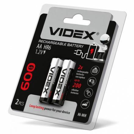 Батарейки Videx  1000 mAh - 2