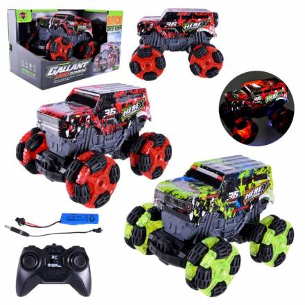 Машина р/к арт. 000-033 (36шт/2)  акум.,2кольори, світло, usb-зарядка, короб. 26,5*17*16,8см - 1