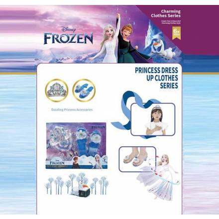 Набір прикрас D 8665 (48/2) герой, корона, намисто, сережки, браслет, взуття, в коробці - 1