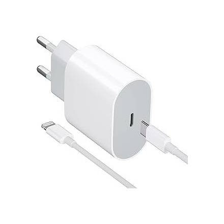 Зарядний пристрій для мобільного телефону Apple (Hight Copy) PD20W 3.0А(USB-C)білий (з лого) A2347 - 1
