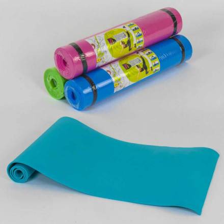Килимок для йоги С 36548 (25) 4 кольори, товщина 6 мм, 178х59х0,6 см - 1