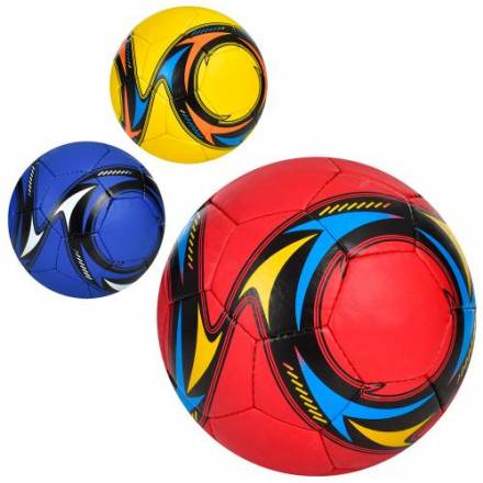 М'яч футбольний 2500-258 (30шт) розмір5,ПУ1,4мм,4шари,ручн.робота,32панелі,400-420г,3 кольори,кул - 1