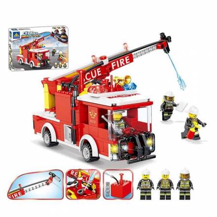Конструктор 80529 (24) "Пожежна машина", 278 деталей, помпове накачування води, в коробці - 1
