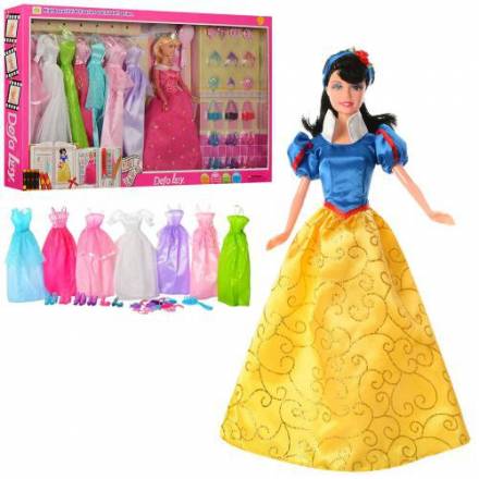 Лялька з нарядом DEFA 8263 29 см, гребінець, аксесуари, підставка, 2 види, кор., 66,5-35-6 см - 1