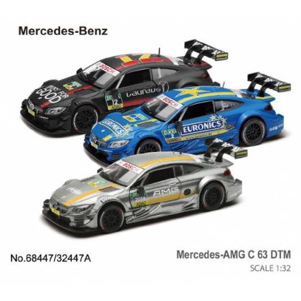 Машина мет. АВТОПРОМ арт. 68447(BL) Mercedes-AMG C 63 DTM, 1:32 - 1