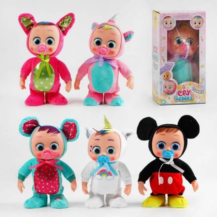 Інтерактивна іграшка C 62899 + КОРОБКА (36) 5 видів, звук, плаче, сміється, ходить, висота 31 см, в - 1