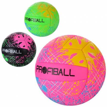 М'яч волейбольний MS 3446 (30шт) офіційн розмір, ПВХ+ЕВА, 300г, 3 кольори, кул - 1