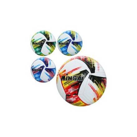 М'яч футбольний MS 3711 (30шт) розмір5, TPU, 400-420г, ламінований, 4кольори, у пакеті - 1