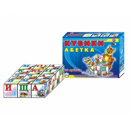 Іграшка кубики "Абетка ТехноК" (укр.), арт.0212 (47шт) - 1