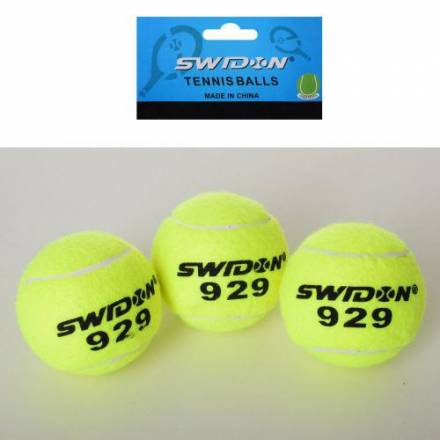 Тенісні м'ячі MS 1178-1 (240шт) 3шт, 65мм, 1 сорт, 40% натур. шерсть, тренув, кул, 12-28-6,5см - 1