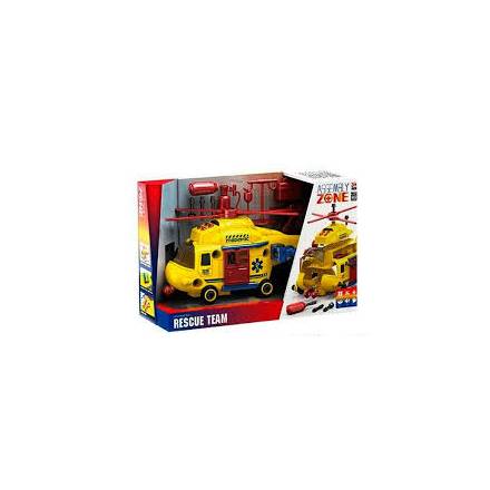 Гелікоптер YW 9090 B “Швидка допомога”, звуки, підсвічування, конструктор, аксесуари, викрутк - 1