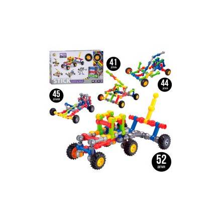 Конструктор SY8816-7-8-9 (24шт) шарнірний, транспорт, від 41дет, 4 види, в кор-ці, 35,5-21,5-5,5см - 1