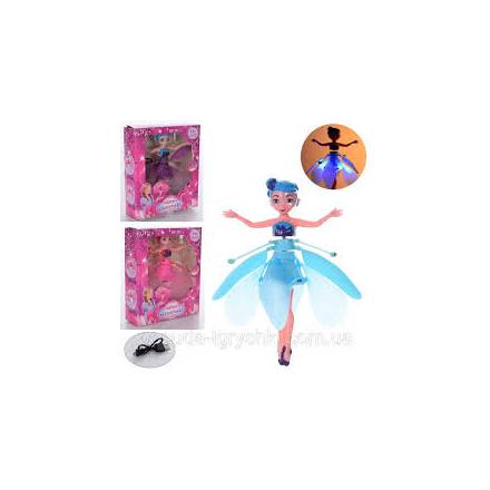 Лялька 802 (60шт) літаюча фея, 19см, акум, реагує на руку, світло, USBзарядне, 3 види, в кор-ці, 16- - 1