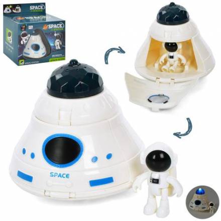 Набір з фігурками BBQ550-54 (36шт) космос, станція, космонавт, світло, кор.,20-13-20,5см - 1