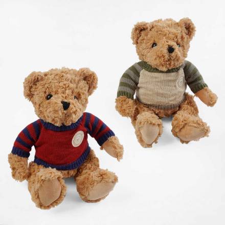 М`яка іграшка M 18500 (100) 2 види, “Ведмедик”, висота: 27 см, светр знімається - 1