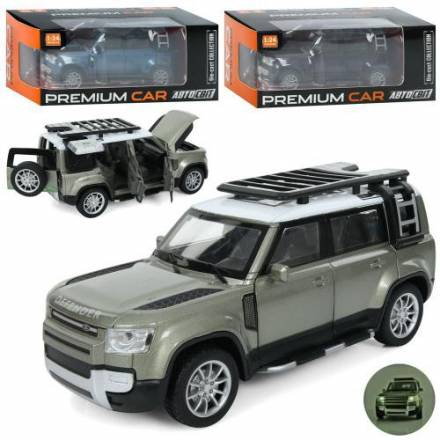 Джип AP-2018 (12шт) АвтоСвіт, 1:24, метал, інерц, 21см, звук, світло, відчиняються двері/капот/багаж - 1