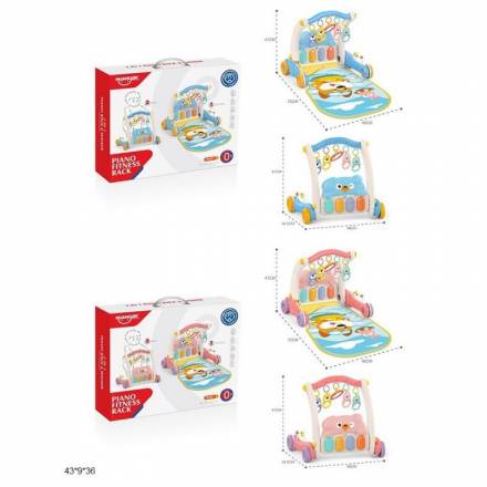 Килимок з ігр.центром HE0613/HE0612 2в1 батар.муз.світ.2кол.кор.43*9*36 - 1