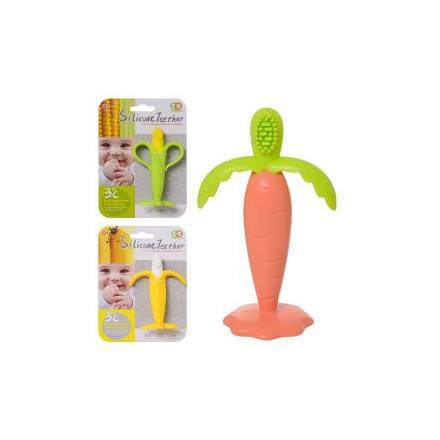 Погремушка G202-3-4 (72шт) 10см, прорезыватель, 3вида, на листе, 12,5-17,5-4,5см - 1