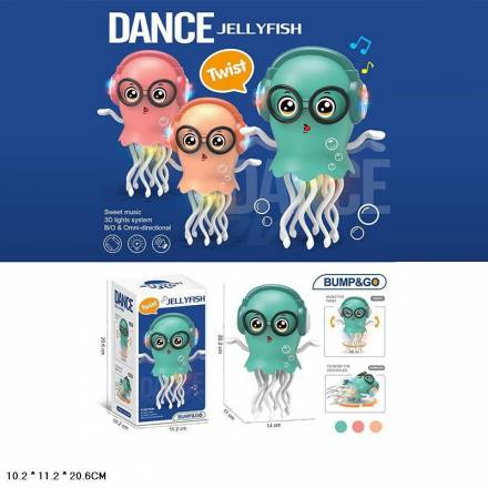 Восьминіжка  арт. HX178 (72шт/2) 3 кольри мікс, батар.,танці, рухи, р-р 14*11*20,2см, у короб. 10,2* - 1