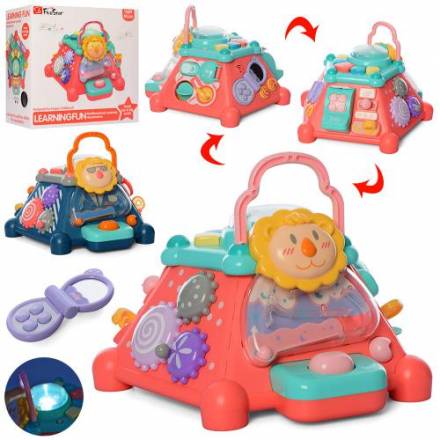 Игра 35880 (4шт) 37-37-в26см, муз,зв,свет,пианино,подвиж.детали,2цв,на бат-ке,в кор-ке, 40,5-38-22см - 1