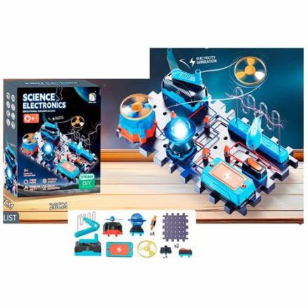 Конструктор SD601 електронний, ігрове поле пазли, світло, рухливі деталі, на бат-ці, в кор-ці - 1