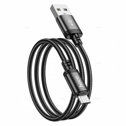Кабель USB - MicroUSB HOCO X89 (черный) 1м - 1
