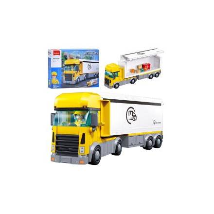 Конструктор SLUBAN M38-B1289 міська серія, трейлер, 26,6см, фігурка, 269дет, в кор-ці, 38-28, - 1