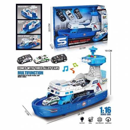 Корабель JS 160 (24) звук, підсвітка, масштаб 1:16, рухомі елементи, інерція, в коробці - 1