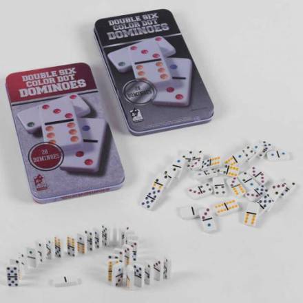 Домино С 36808 (30) 2 вида, в коробке [Металлическая коробка] - 1