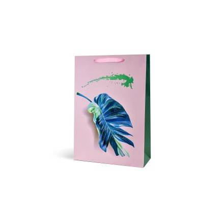 Пакет подарунковий паперовий L "Monstera" 31*44*12см R91265-L - 1