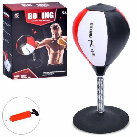 Боксерський набір MR 1248 настільна груша, 36см, груша 18см, пружина метал, насос, в кор-ці, - 1