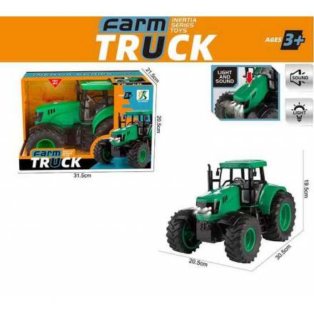 Трактор 0488-1111 /112/113 (24/2) розмір: 30.5х20.5х19.5 см, інерція, звук, підсвічування, гумові ко - 1