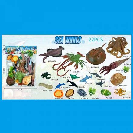 Набір тварин 559-230 A (60/2) морські мешканці, 22 елементи, у пакеті - 1
