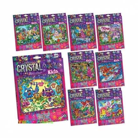 Набір креативної творчості "CRYSTAL MOSAIC KIDS" (20), CRMk-01-01,02,03,04...10 - 1